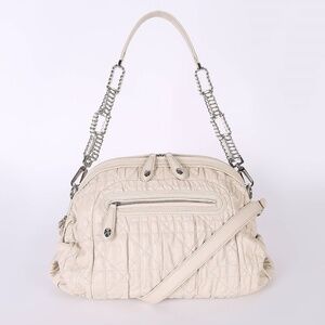 Dior Délices Cannage Lambskin Chain Bag in cream